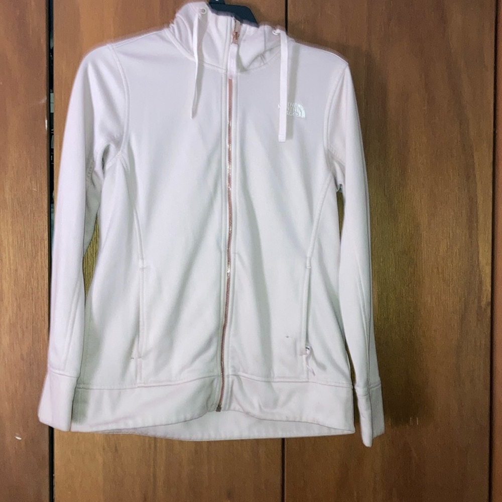 Light pink north face women’s jacket